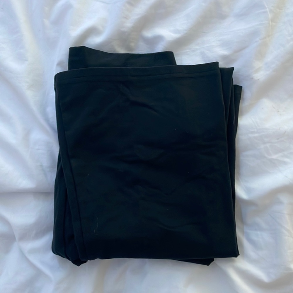 Black flare leggings